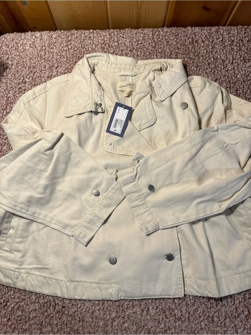 Women’s Cream Jacket - Classic Button-Front
